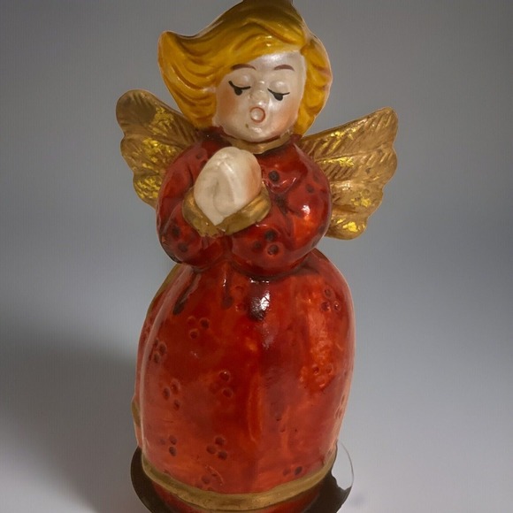 Christmas Praying Angel Taper‎ Vintage Candle Holder - Picture 8 of 9